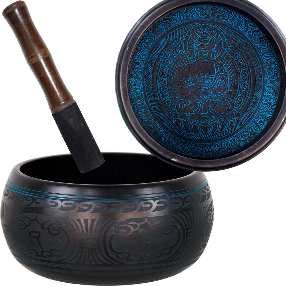 Blue Medicine Buddha Medium Singing Bowl