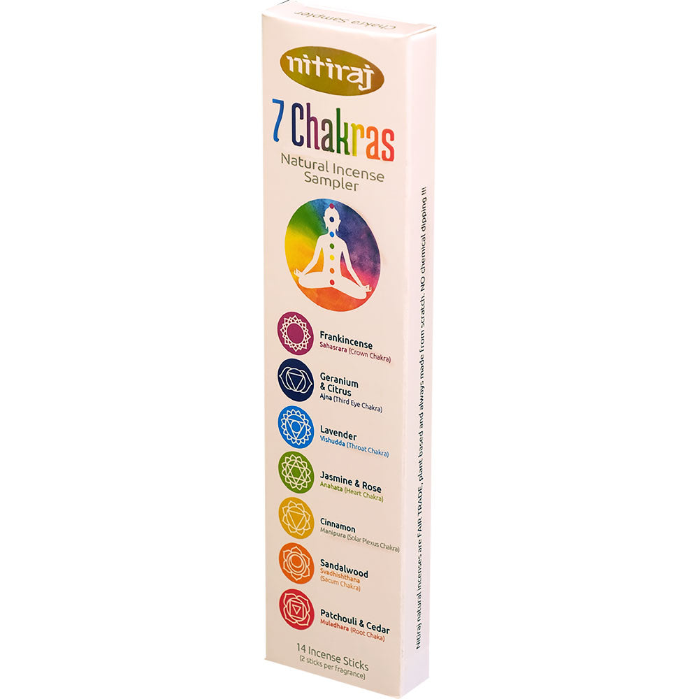 Nitiraj 7 Chakra Incense Sticks