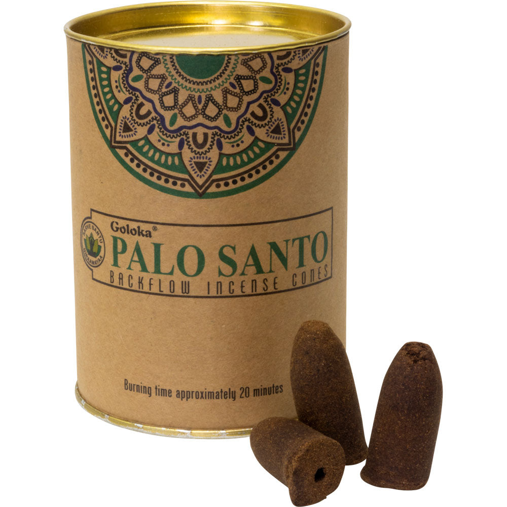 Goloka Palo Santo Backflow Incense Cones