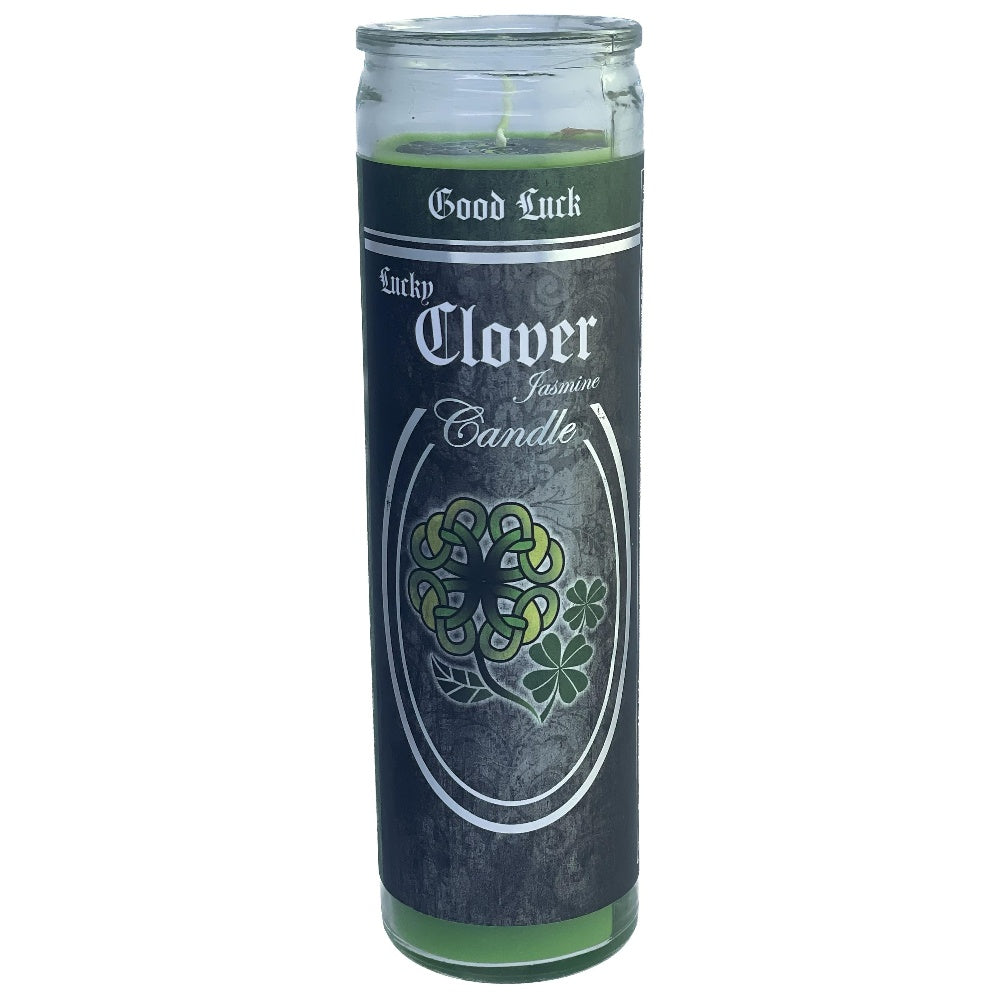 Lucky Clover Jasmine 7 Day Magic Ritual Candle