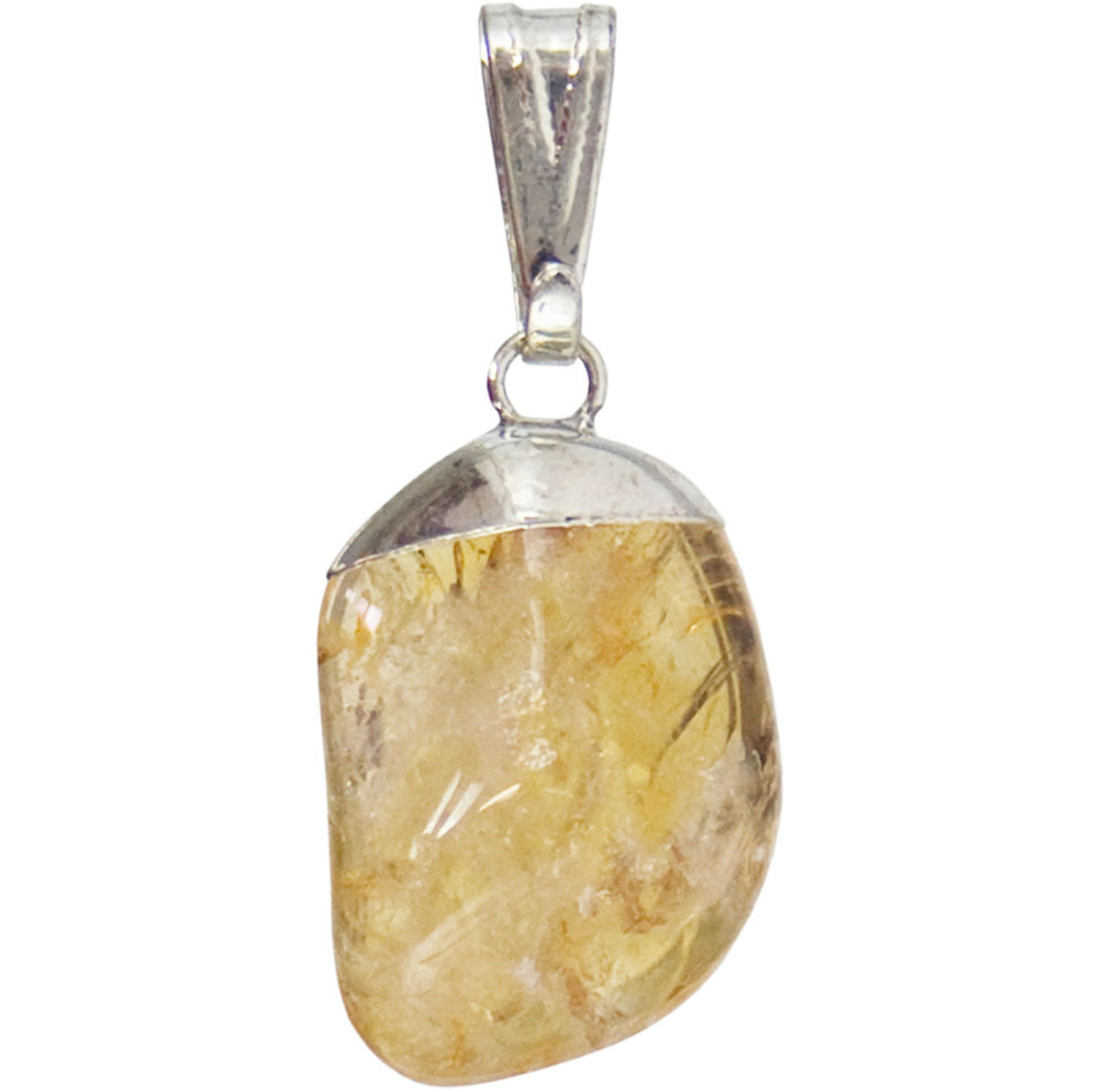 Citrine Tumbled Stone Pendant