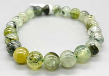 Prehnite 8mm Bead Gemstone Bracelet
