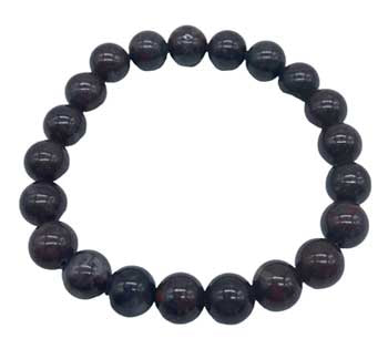 Bloodstone 8mm Bead Gemstone Bracelet