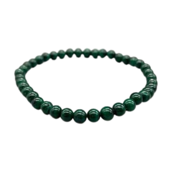 Transform and protect your energy with this 4mm Malachite Bracelet. Known for heart chakra healing, emotional growth, and energetic shielding—perfect for rituals, shadow work, and daily strength.
