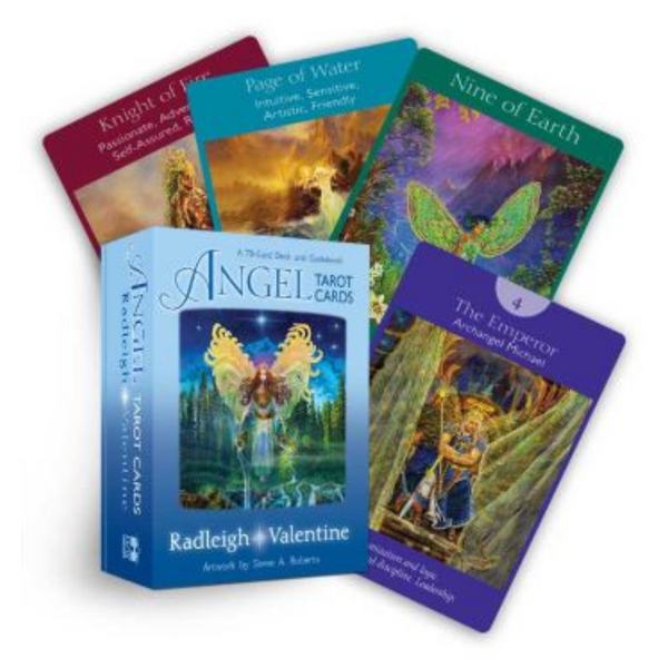 Angel Tarot Cards: A 78-Card Deck and Guidebook Cards by Radleigh Valentine