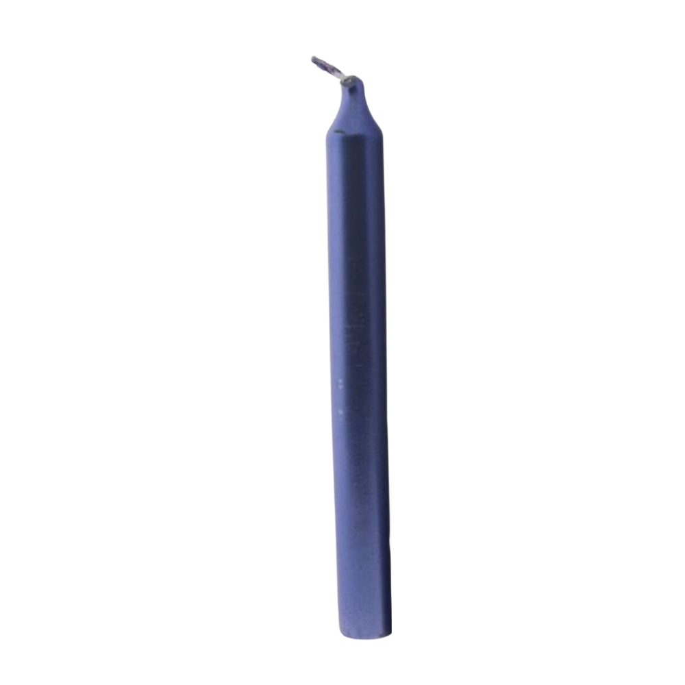 Metallic Blue Mini Ritual Unscented Candle