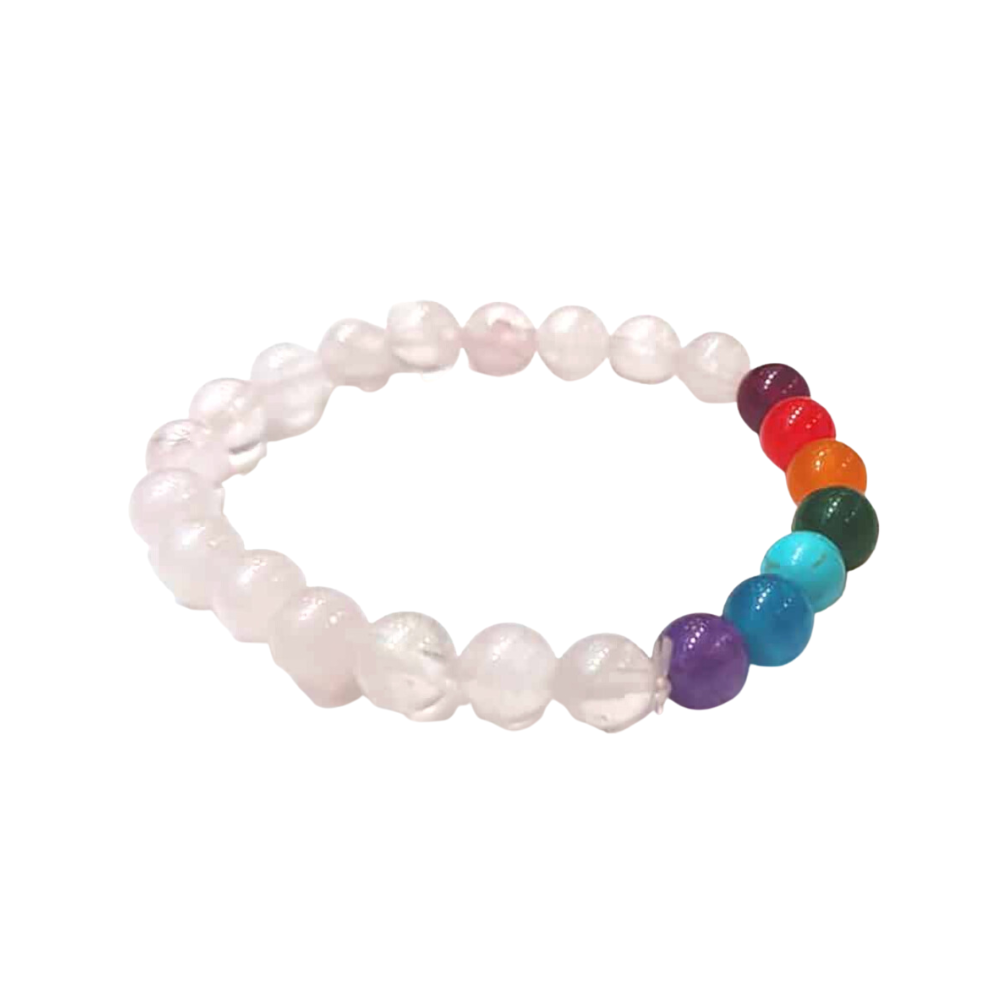 Rose Quartz Chakra 8mm Bead Gemstone Bracelet