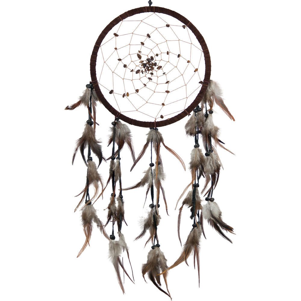 Tiger Eye Spiral Web Dreamcatcher | My Little Magic Shop