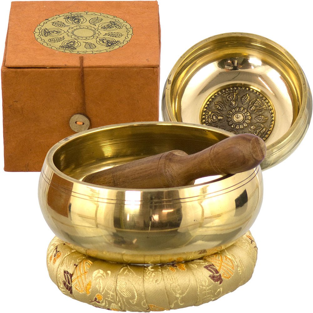 Tibetan Singing Bowl Set Wheel of Life | My Little Magic Shop
