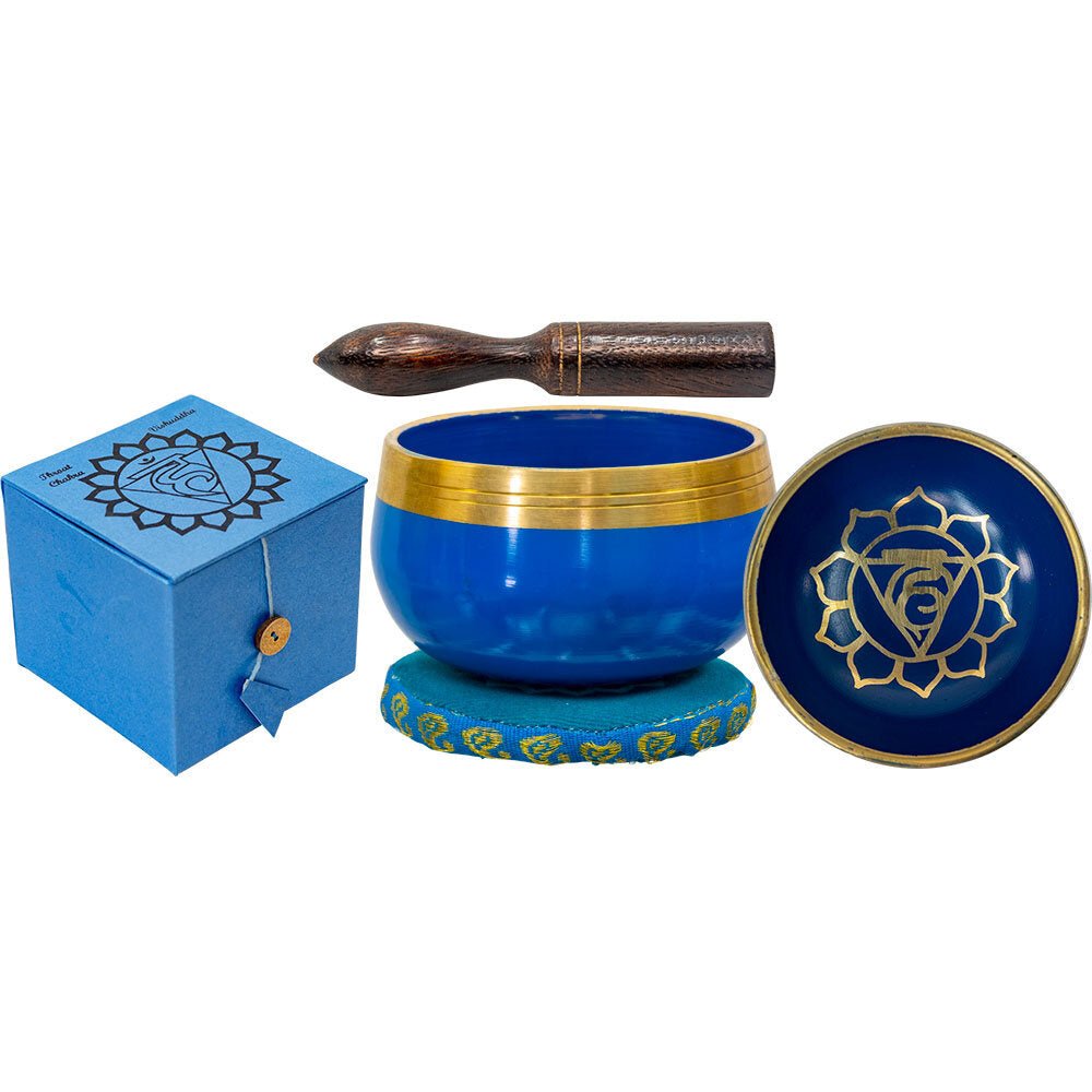 Mini Chakra Singing Bowl Blue - Throat | My Little Magic Shop