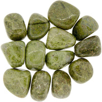 Epidote in Quartz Tumbled Stone | My Little Magic Shop