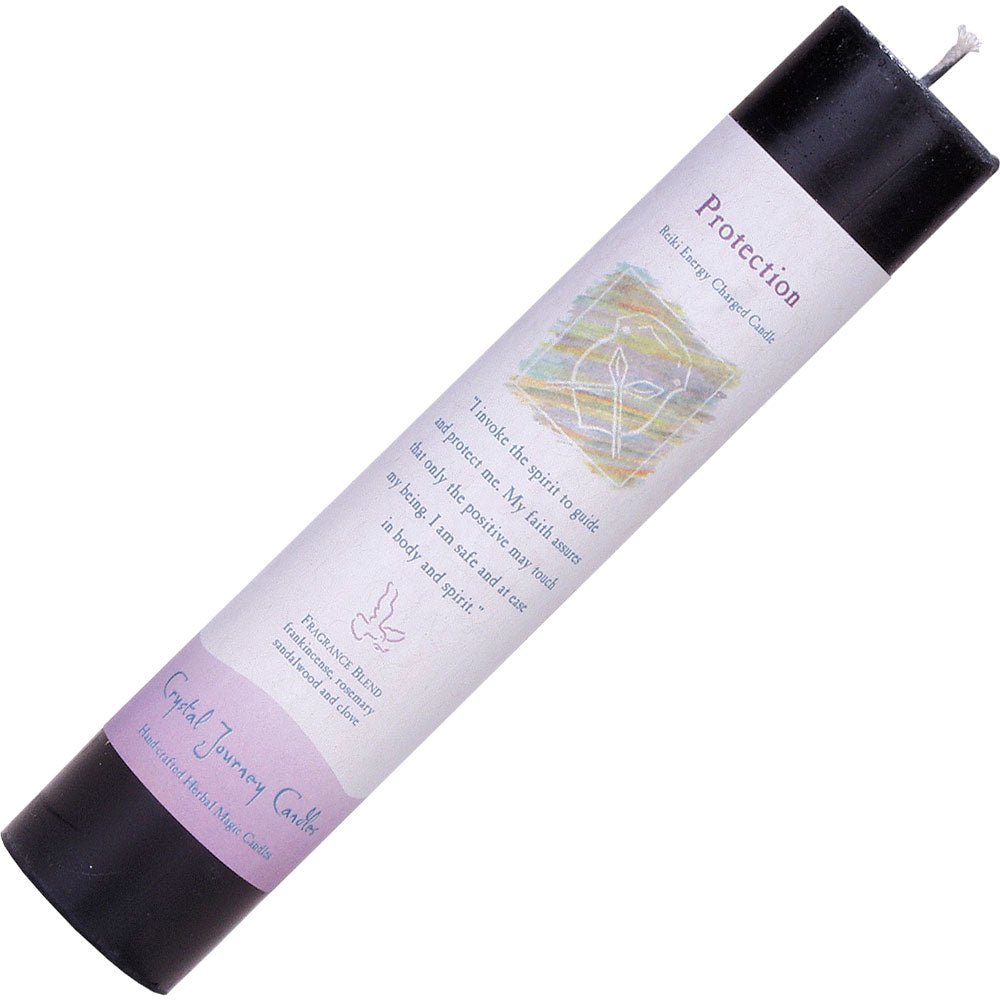 Protection Reiki Herbal Pillar Candle | My Little Magic Shop