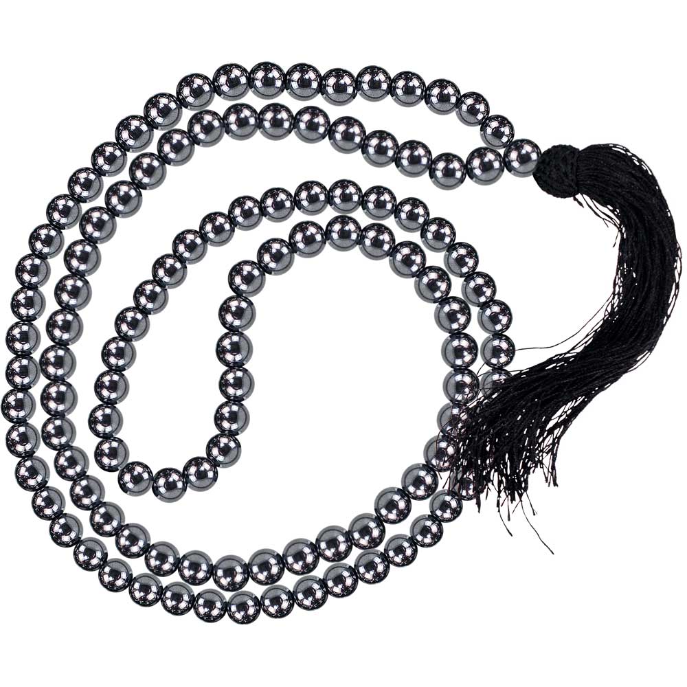 Hematite Meditation Mala Beads | My Little Magic Shop