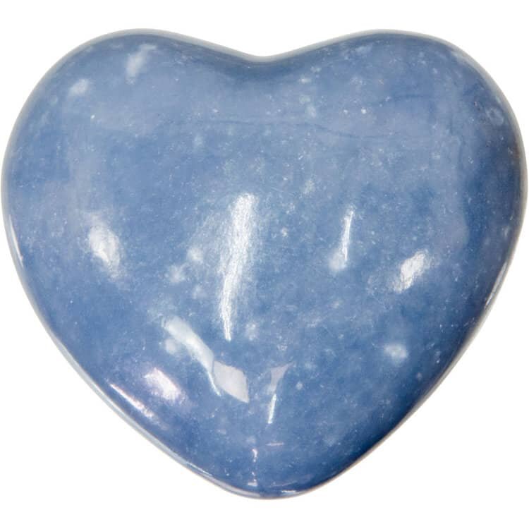 Angelite Puffed Heart