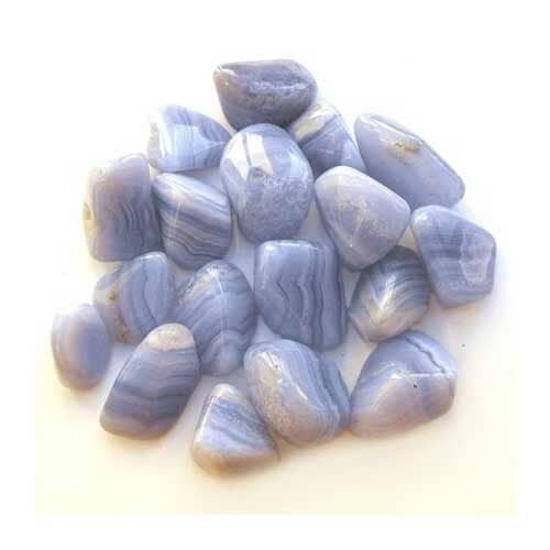 Blue Lace Agate Tumbled Stone
