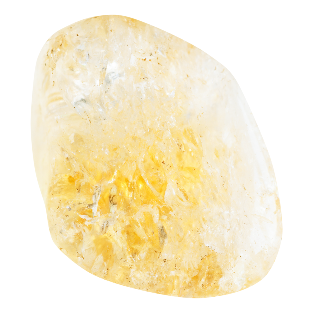 Natural Citrine Tumbled Stone Manifestation and Abundance