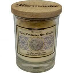 Rainbow Divine Connection Moonstone Harmonia Soy Gem Candle | My Little Magic Shop