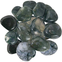Green Moss Agate Tumbled Stone | My Little Magic Shop