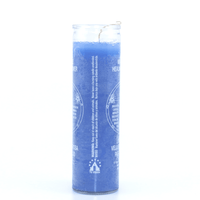 Miracle Healing 7 Day Glass Jar Candle in Blue | My Little Magic Shop