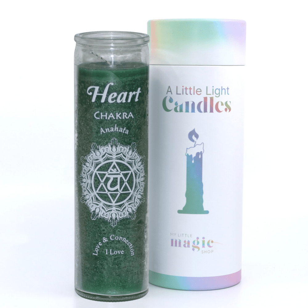 Heart Chakra 7 Day Candle | My Little Magic Shop