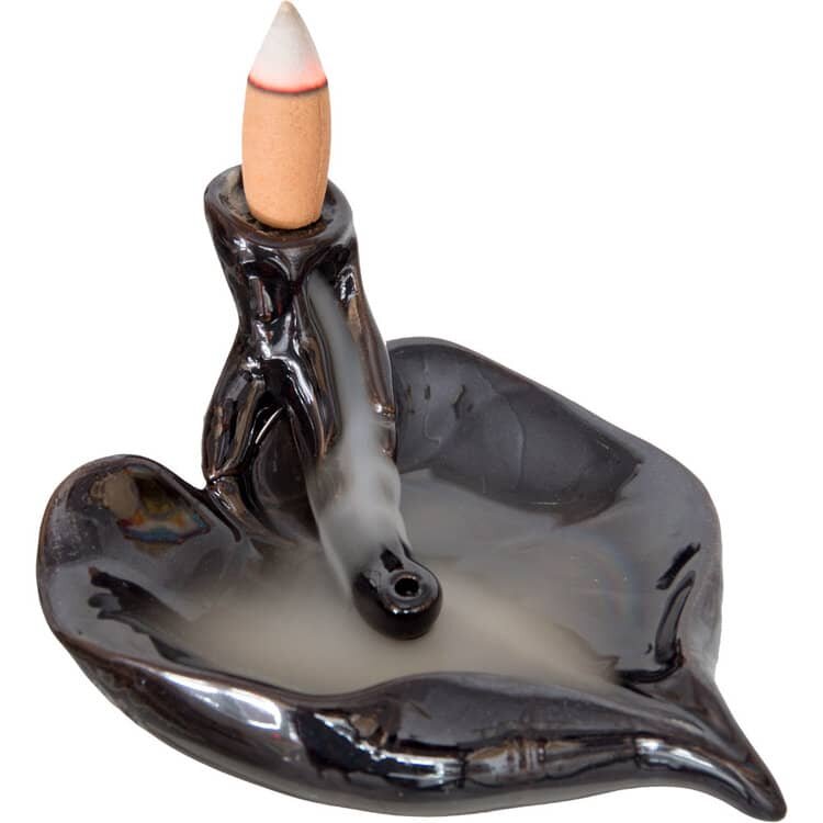 Leaf Ceramic Backflow Incense Burner | My Little Magic Shop