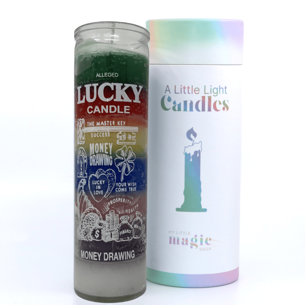 Money Drawing 7 Day Candle | My Little Magic Shop