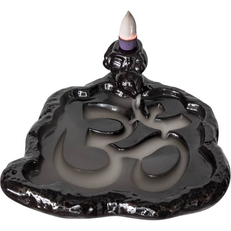 Om Ceramic Backflow Incense Burner | My Little Magic Shop