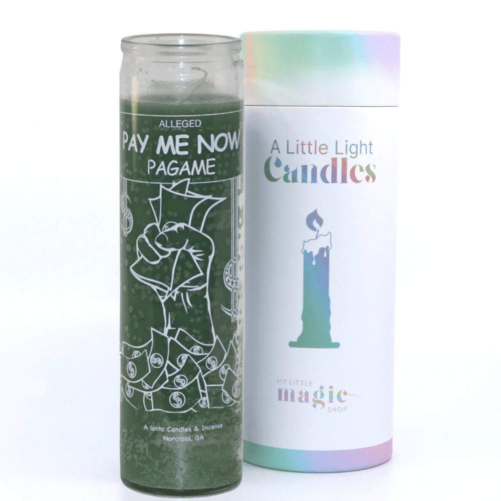 Pay Me Now 7 Day Candle | My Little Magic Shop