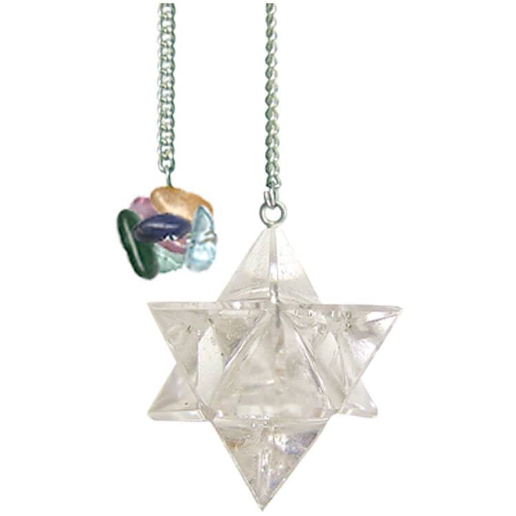 Clear Quartz Merkaba Pendulum | My Little Magic Shop