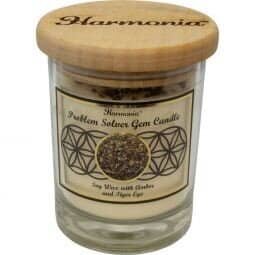 Harmonia Problem Solver Tiger Eye Soy Gem Jar Candle | My Little Magic Shop