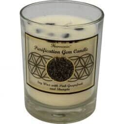 Purification Shungite Harmonia Soy Gem Candle | My Little Magic Shop