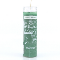 Road Opener 7 Day Magic Ritual Candle in Green