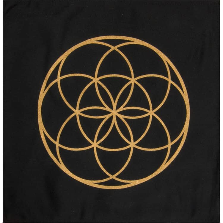 Seed of Life Printed Cotton Crystal Grid | My Little Magic Shop