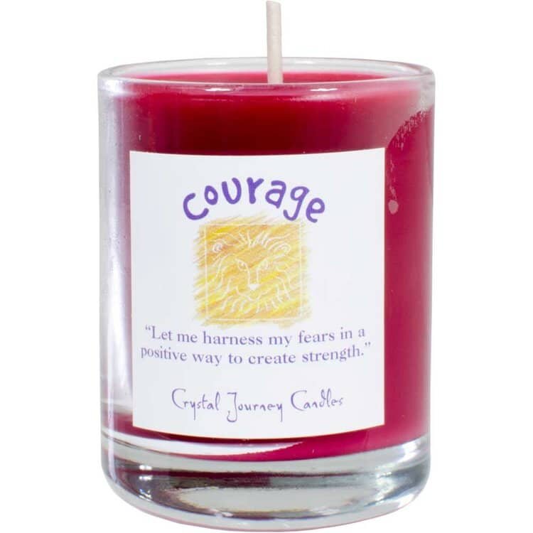 Courage Soy Herbal Filled Votive Candle | My Little Magic Shop