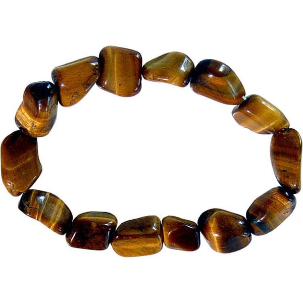Tiger Eye Natural Gemstone Bracelet - Polished Tumbled Stone Bracelet | My Little Magic Shop