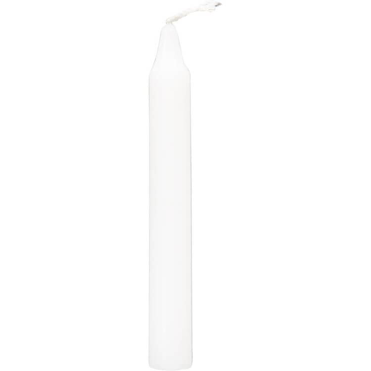White Mini Unscented All-Purpose Beautiful Ritual Candle | My Little Magic Shop