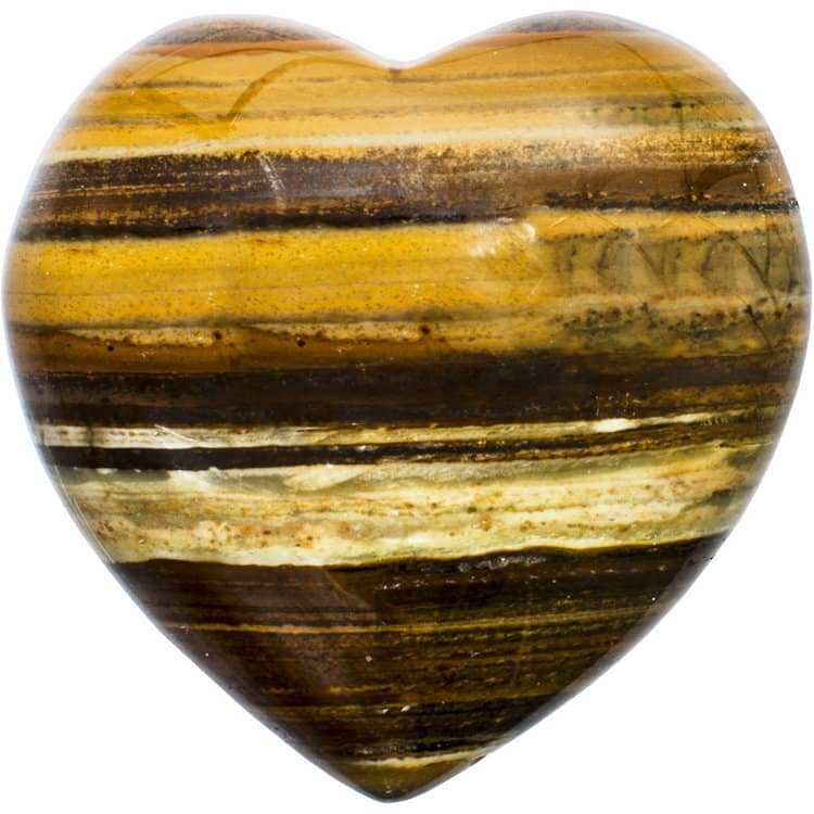 Tiger Eye Puffed Heart | My Little Magic Shop