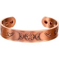 Triple Moon & Antique Magnetic Copper Bracelet | My Little Magic Shop