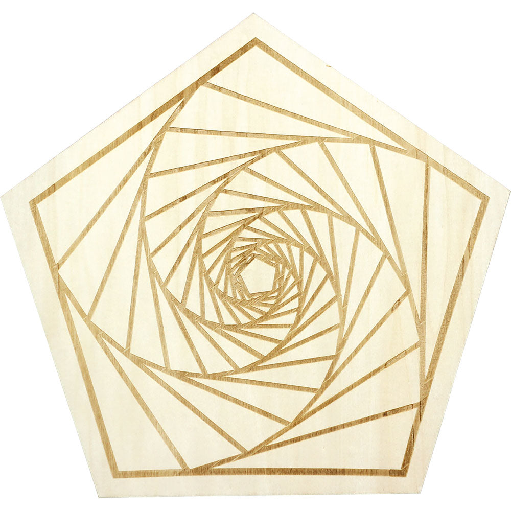 Spiral Wood Crystal Grid