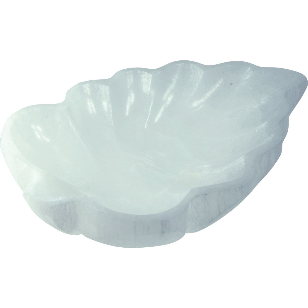 Leaf Selenite Bowl