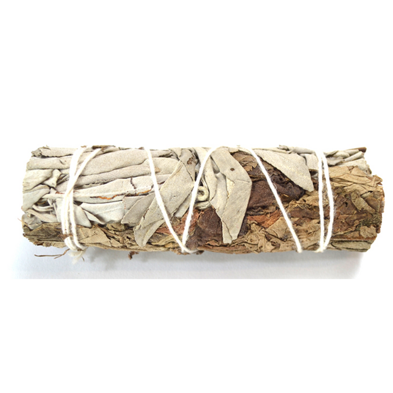 4" White Sage & Patchouli Smudge Stick 🌿 – cleansing bundle for grounding, protection, and abundance