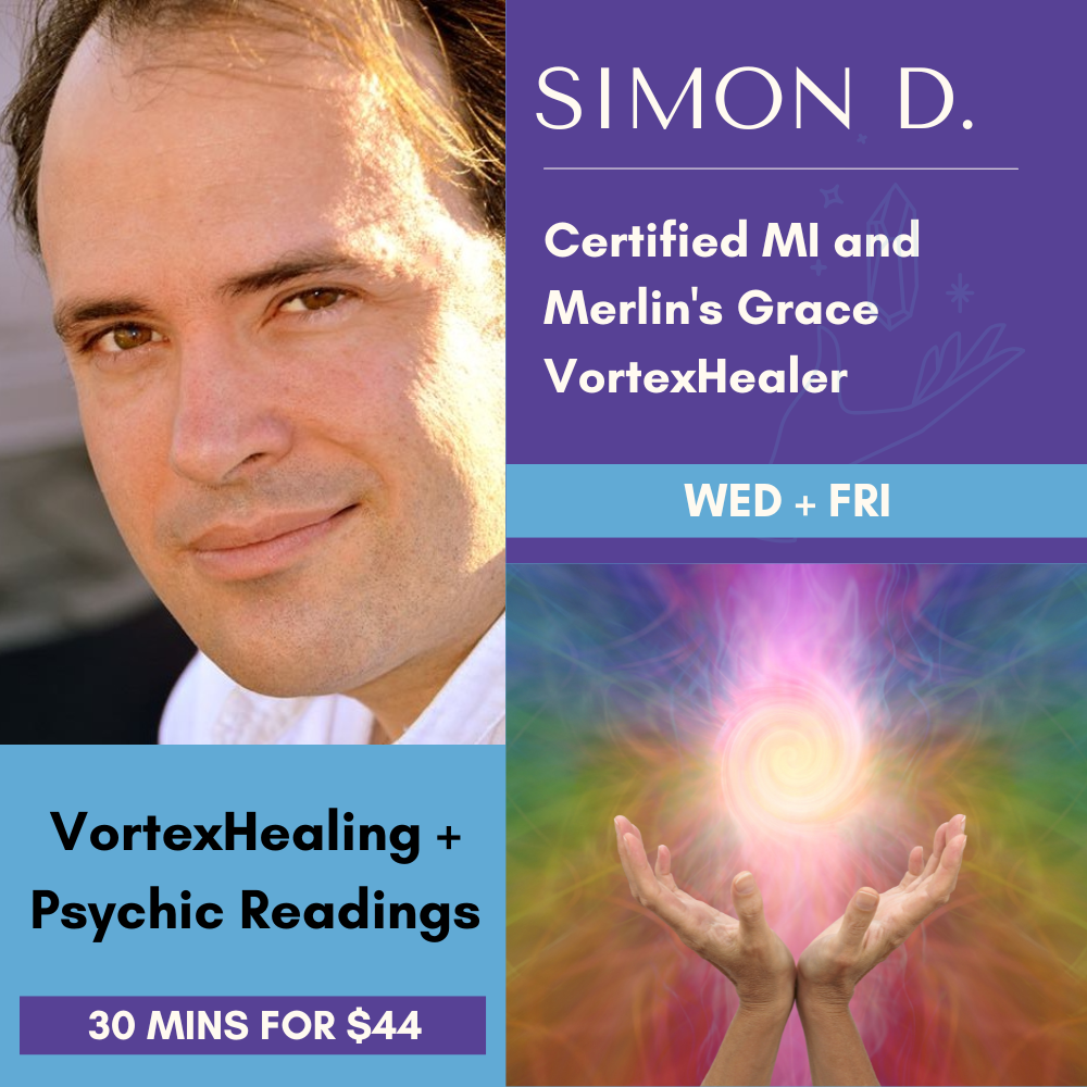 Vortex Healing® & Psychic Insight Sessions with Simon
