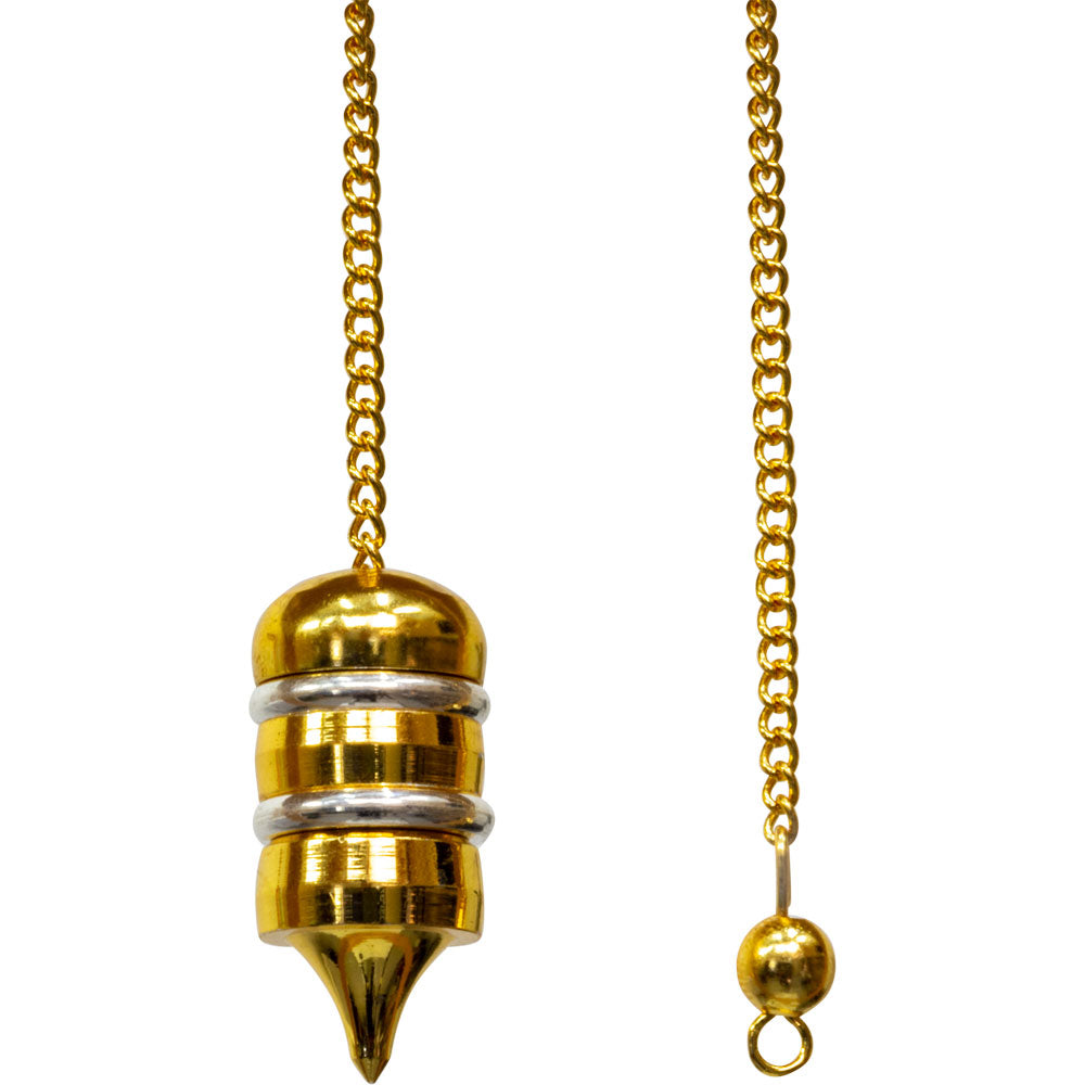 Brass and Silver Layered Chambered Pendulum