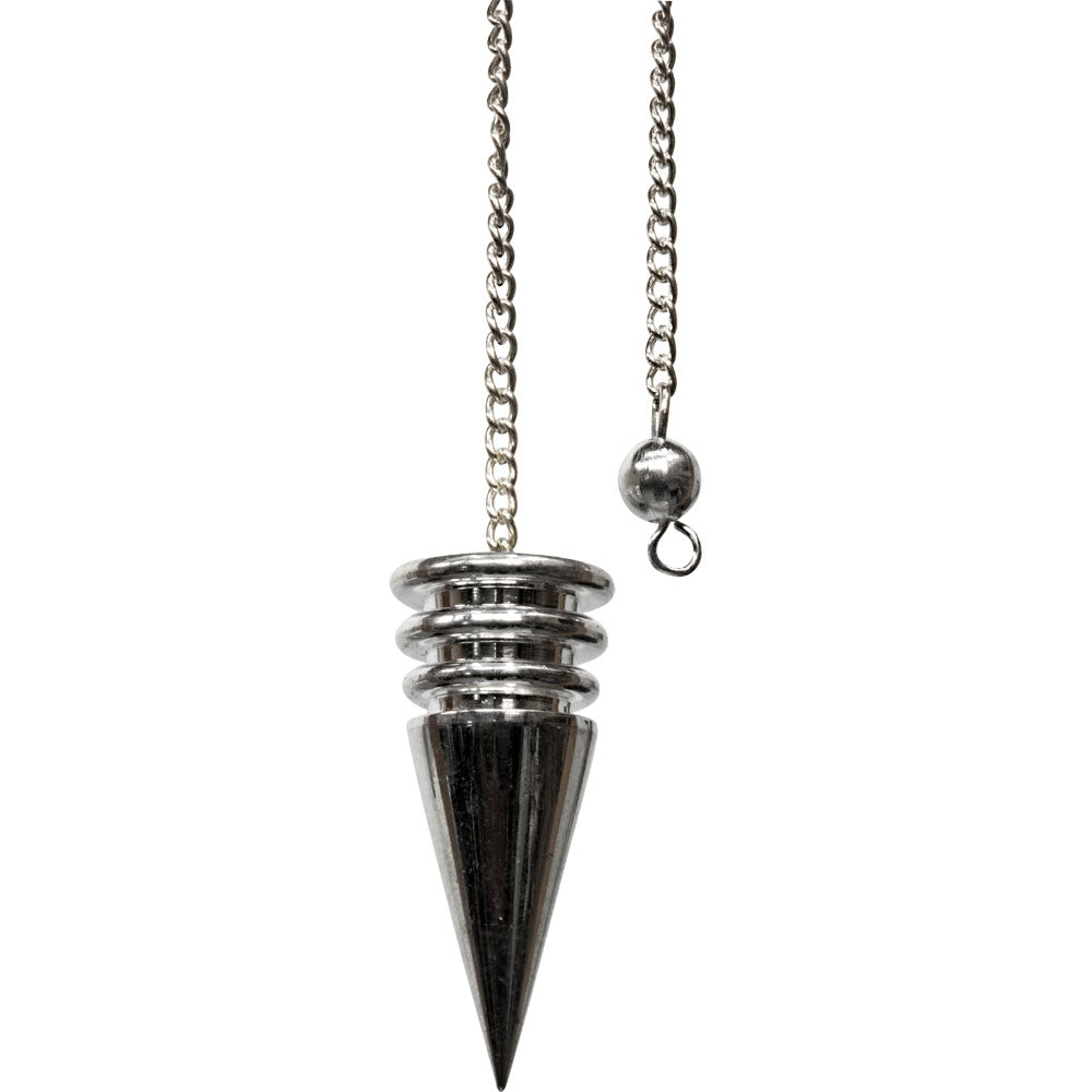 Silver Plated Point Chambered Pendulum