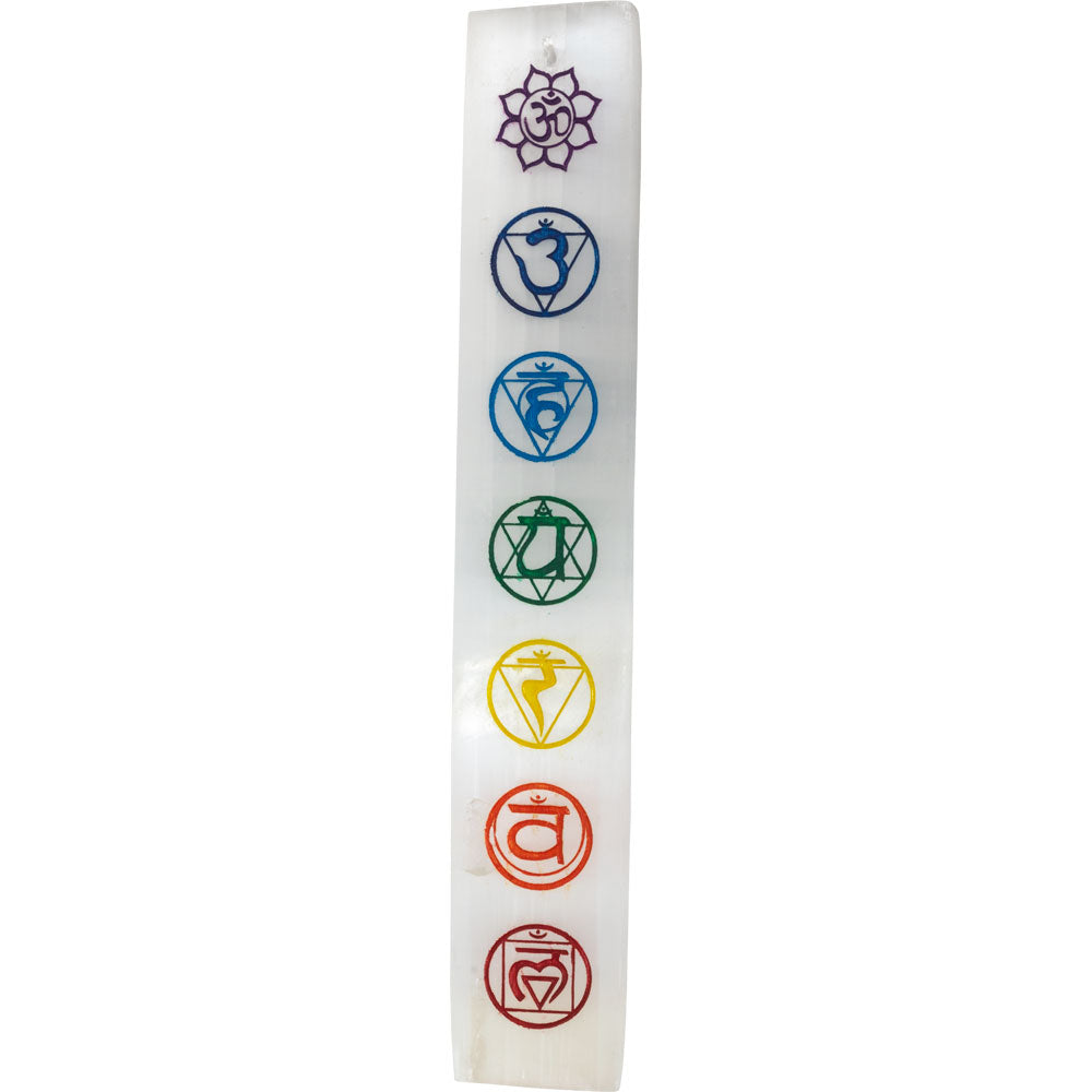 7 Chakra Selenite Incense Holder