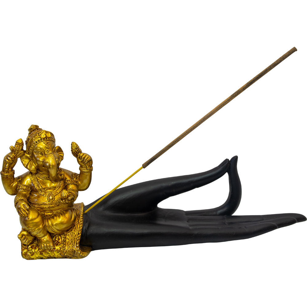 Ganesha Mudra Hand Polyresin Incense Holder