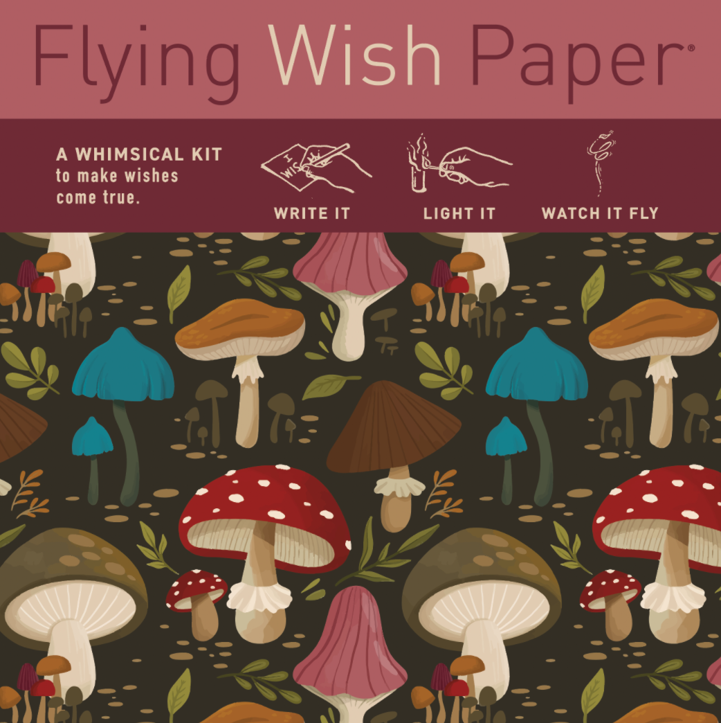 Mushrooms Flying Wish Paper Mini Kit