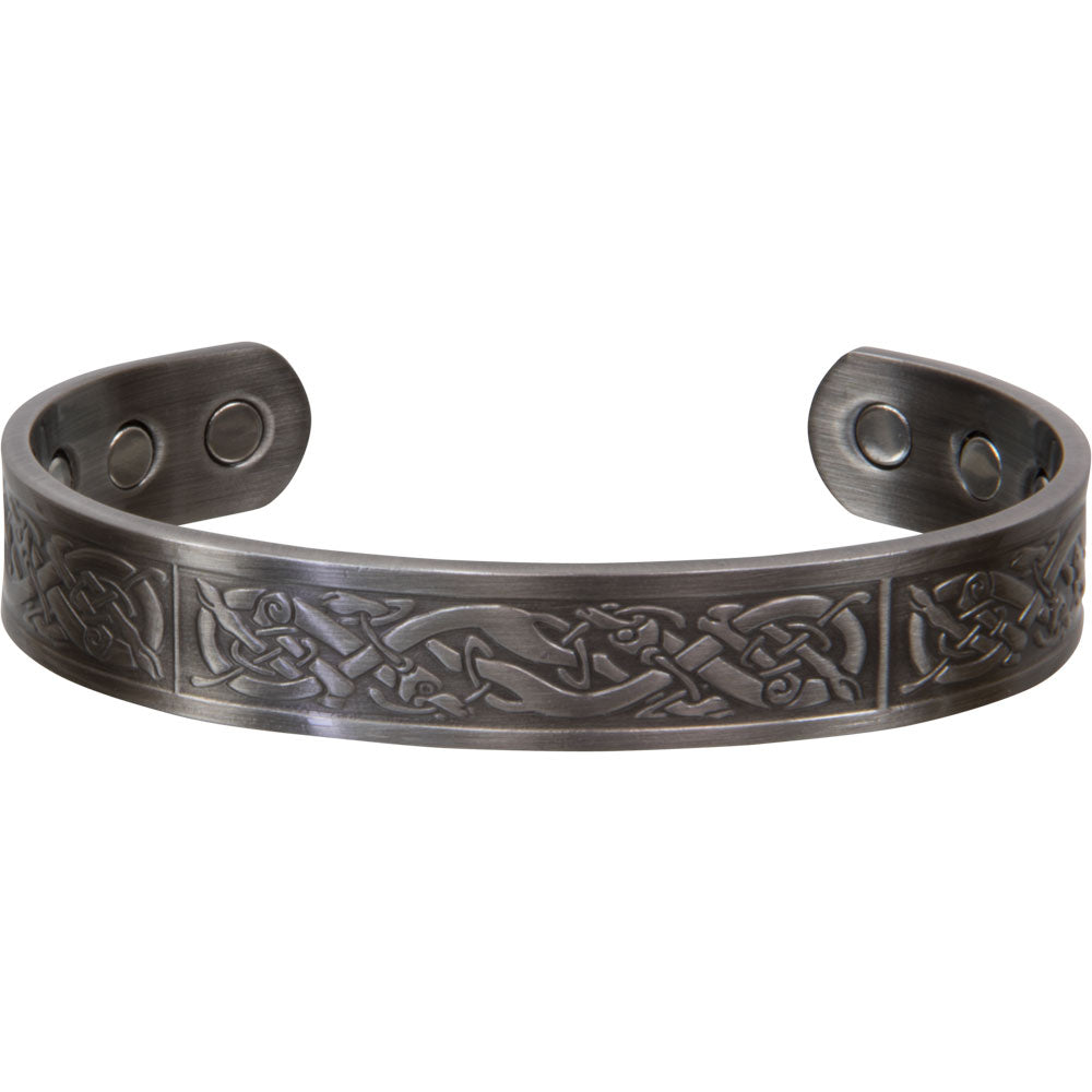 Celtic Deer Antique Silver Bracelet