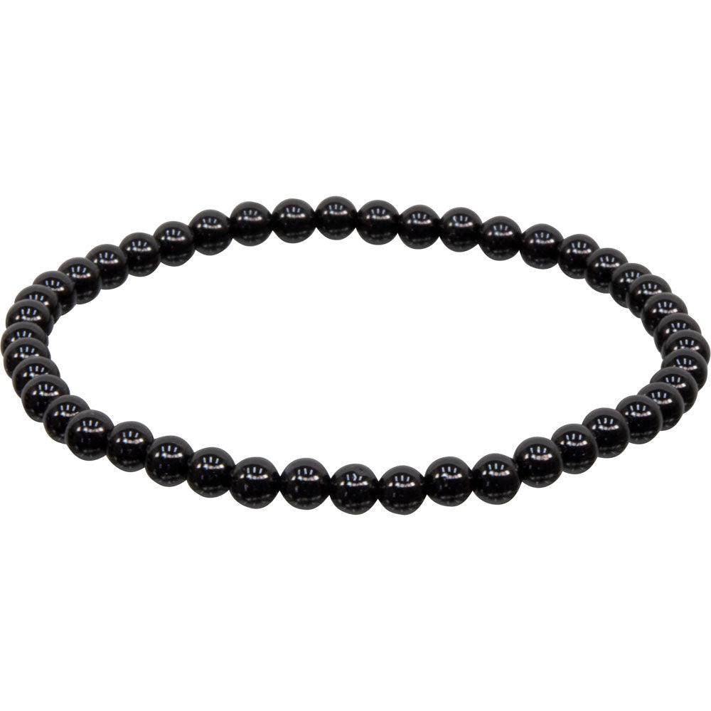 Black Onyx 4mm Bead Gemstone Bracelet – Embrace Subtle Strength and Protection