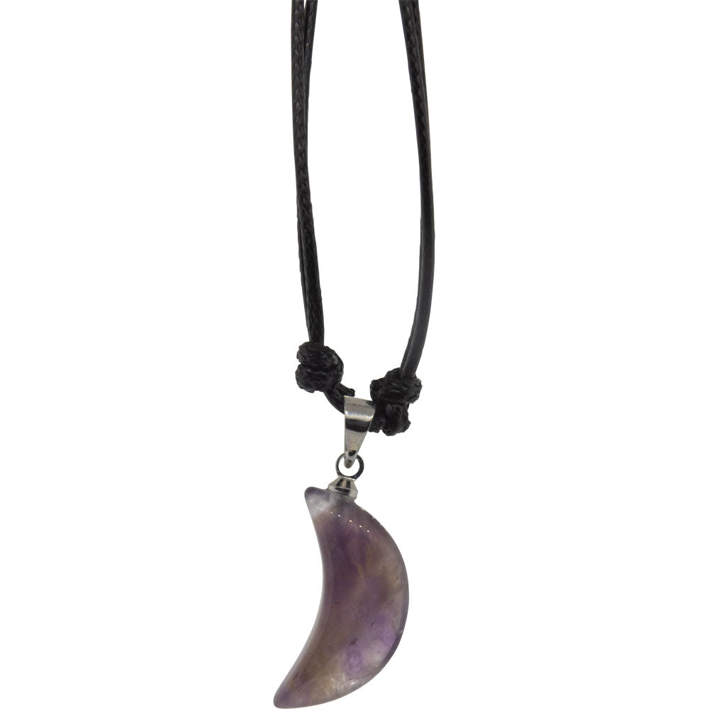 Amethyst Goddess Moon Necklace